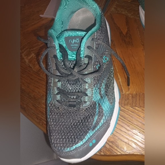 Ryka Teal and Gray Sneakers - Picture 6 of 7
